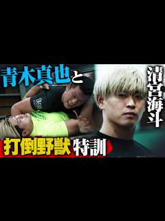 [画像][x]【ノーカット版】格闘家の青木真也さんとスパーリングをしてきました。清宮海斗の「こんなの初めてですよ！」TV - YouTube 余白なし
