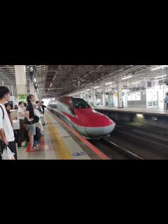 [画像][x]お盆帰省Uターンラッシュで混雑する仙台駅新幹線ホーム。 - YouTube 余白なし