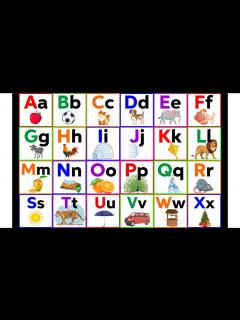 [画像][x]Alphabet chart | learn alphabets by chart | ABC kids learning - YouTube 余白なし