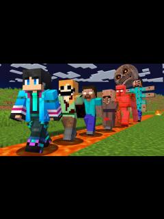 [画像][x]都市伝説のMOBに変身できる世界でサバイバル【 マイクラ / マインクラフト 】 - YouTube 余白なし