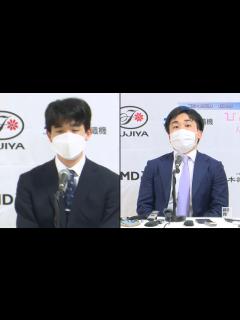 [画像][x]叡王戦を前に藤井聡太王将と菅井竜也八段が記者会見 - 毎日動画 余白なし