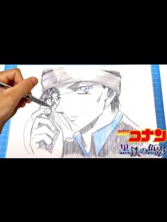[画像][x](名探偵コナン 黒鉄の魚影)赤井秀一の描き方！簡単なイラストの描き方！Drawing Detective Conan Art ... 余白なし