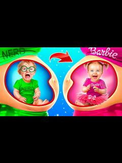 [画像][x]妊婦のオタクから妊婦のバービーへ！究極の変身 - YouTube 余白なし