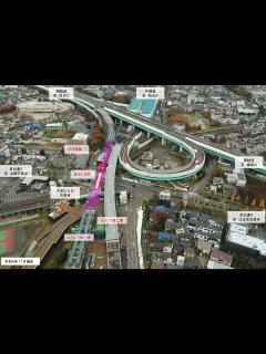 [画像][x]東京外かく環状道路 大泉JCT（Cランプ第一橋） 橋梁架設（2023年1月） – ラジエイト 余白なし