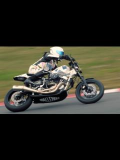 [画像][x]1967 パンヘッド ハーレー改を駆る47番・長瀬智也さん at 2024 MCFAJ クラブマンロードレース 第3戦・筑波サーキット ... 余白なし