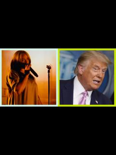 [画像][x]Billie Eilish's thoughts on Donald Trump ahead of the US election 余白なし