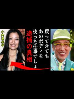 [画像][x]小向美奈子の逮捕の真相に一同驚愕！テリー伊藤「戻ってもあのボディを使った仕事をするでしょ。」 - YouTube 余白なし