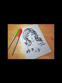 [画像][x]峰不二子を描いてみた。 - YouTube 余白なし