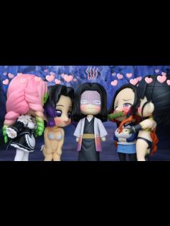 [画像][x]ハーレム状態のお館様？【鬼滅の刃】【コマ撮り】【ねんどろいど】 - YouTube 余白なし
