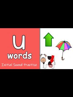 [画像][x]Letter u Phonics | Phonics Letter Sounds for Kids | Learning To Read ... 余白なし