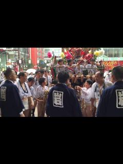 [画像][x]2016年博多祇園山笠『新天町 子供山笠～岩田屋表敬』（2016.7.3） - YouTube 余白なし