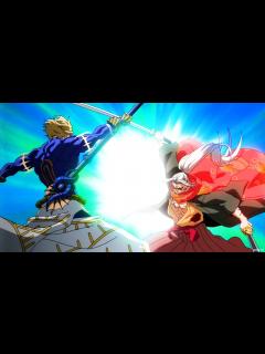 [画像][x]終末のワルキューレII後編| Poseidon went crazy when Kojiro cut off his left arm as ... 余白なし