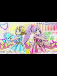 [画像][x]PriPara Episode 7 - Laala & Mireille - Marble Make Up A-ha-ha - YouTube 余白なし