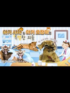 [画像][x]아기 사자🦁, 아기 호랑이🐯의 특별한 외출👩‍⚕️ [KBS대/세/남 With Animals] / KBS 방송 - YouTube 余白なし
