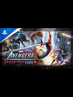 [画像][x]Marvel's Avengers（アベンジャーズ） スパイダーマン：大いなる力で シネマティックトレーラー | PS4 PS5 - YouTube 余白なし