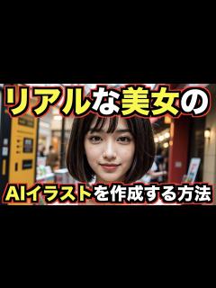 [画像][x]リアル実写な美女のAIイラストを作成する方法！ - YouTube 余白なし