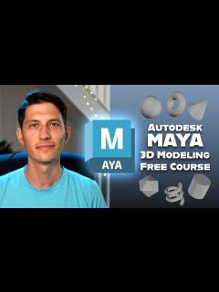 [画像][x]Free Autodesk Maya Course | 3D Modeling Essentials - YouTube 余白なし