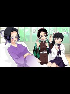 [画像][x]炭治郎がしのぶを妊娠させた？もしも炭しのが結婚し赤ちゃんが生まれたらどうなるのか？カナヲの大ピンチ【きめつのやいば 余白なし