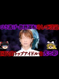 [画像][x]飲酒運転でひき逃げ事故 芸能人だからと特別扱いされると勘違い トップアイドルの転落劇をゆっくり解説 - YouTube 余白なし