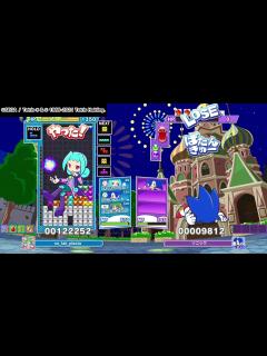 [画像][x]【ぷよぷよテトリス2】シェゾ→ソニック→マール(勝利)【ひとりでボス戦・超激辛】 - YouTube 余白なし