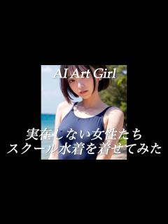 [画像][x]実在しない女性たち スクール水着を着せてみた【#4 余白なし