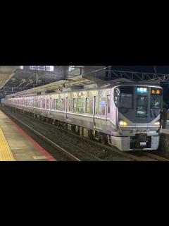 [画像][x](網干車8両編成の湖西線最北運用)225系近ホシI5編成 普通湖西線永原行き 山科発車 - YouTube 余白なし