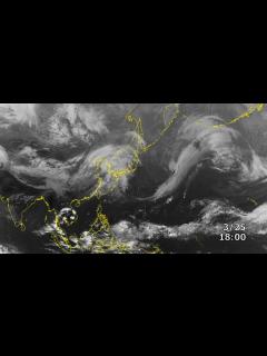 [画像][x]気象衛星ひまわり赤外画像（日本広域） 2022年 3月 - YouTube 余白なし