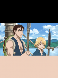 [画像][x]Dr．STONE - 第1期 - 7話 (アニメ) | 無料動画・見逃し配信を見るなら | ABEMA 余白なし
