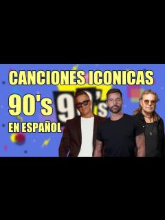[画像][x]100 CANCIONES ICONICAS DE LOS 90's EN ESPAÑOL - YouTube 余白なし
