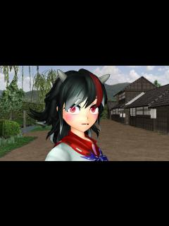 [画像][x]【東方MMD第3部】頭ポンポン【オリキャラあり】 - YouTube 余白なし