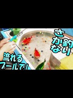 [画像][x]お祭り屋台の流れるプールで魚釣りゲーム！ - YouTube 余白なし