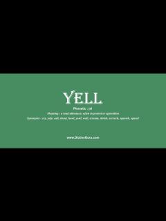 [画像][x]yell: How to pronounce yell with Phonetic and Examples - YouTube 余白なし