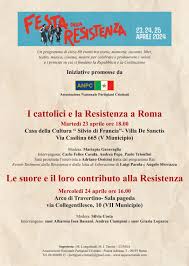 Festa della Resistenza 23, 24, 25 aprile 2024 a Roma | ANPC Nazionale